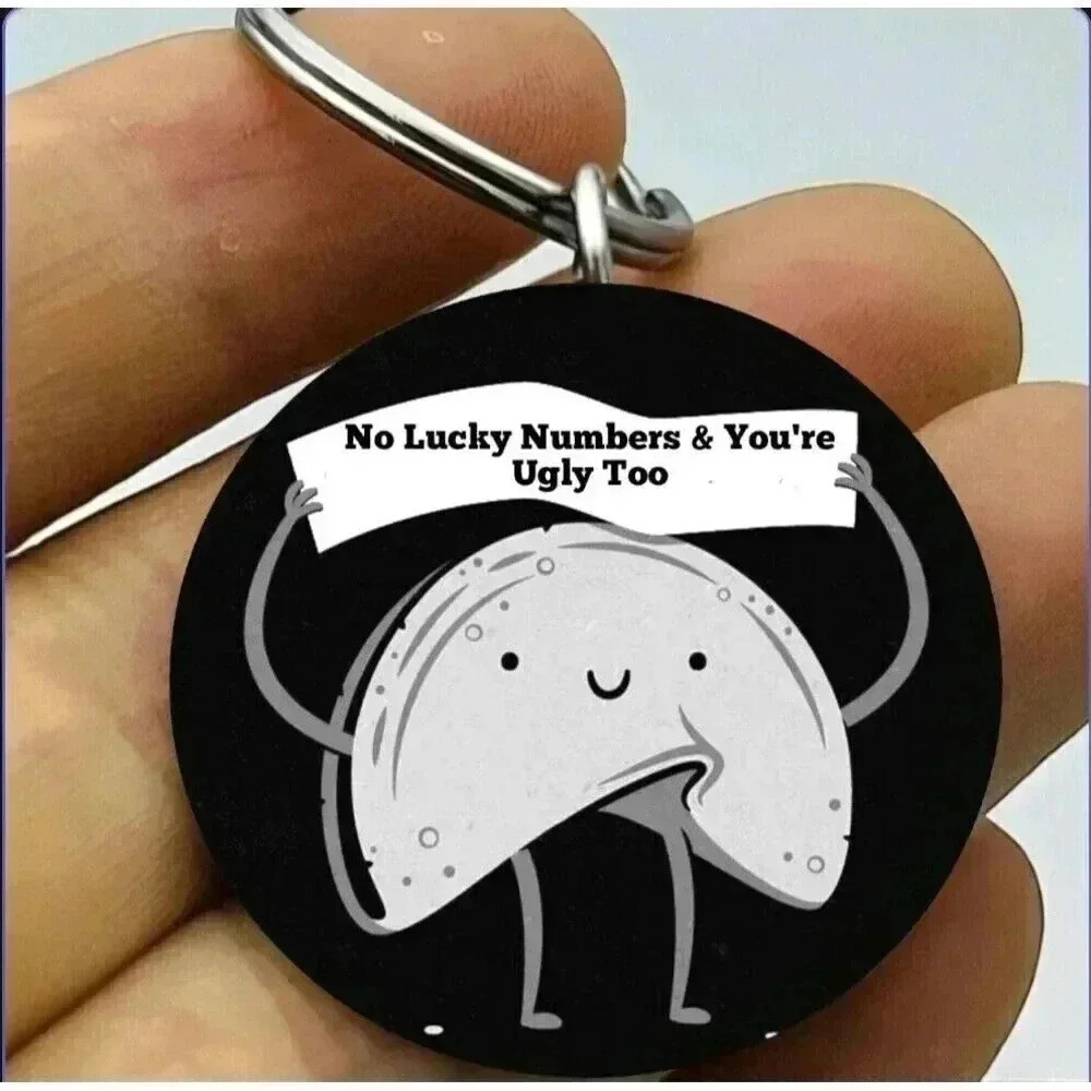 Chinese Food Futune Cookies Funny Quote Prank Laugh Cute Restaurant Keychain
